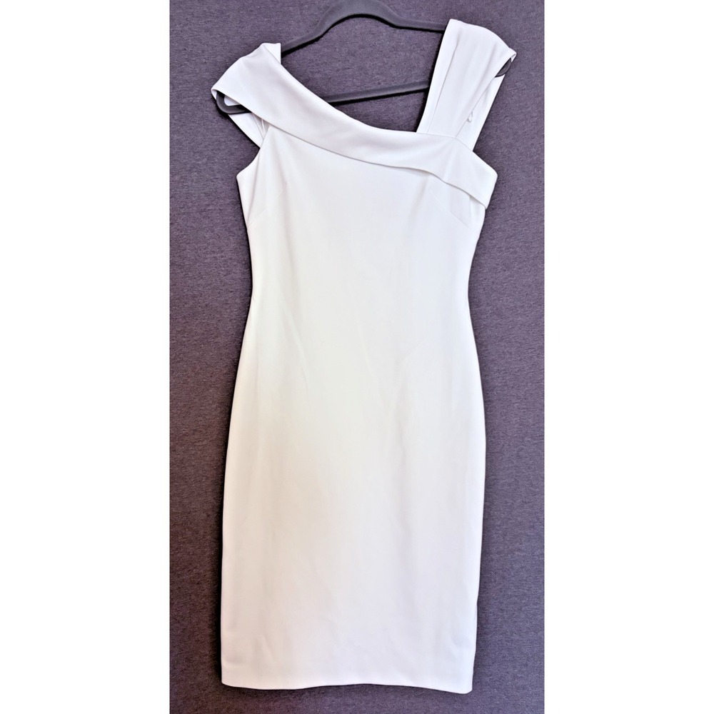 Vince Camuto dress sz 4 Short Fitted Wedding Party Formal Sexy‎ Off White